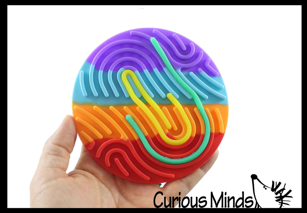 NEW - Noodle Board Fidget  Circle Double Sided - Press and Peel Noodles Sensory Toy