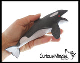 Sand Filled Orca, Dolphin, Shark - Moldable Sensory, Stress, Squeeze Fidget Toy ADHD Special Needs Soothing Ocean