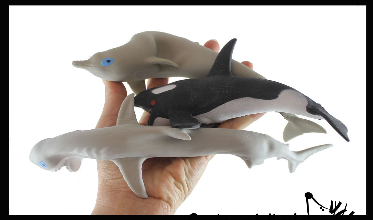 Adhd Orca Sand Filled Orca, Dolphin, Shark - Moldable Sensory, Stress, Squeeze F ...