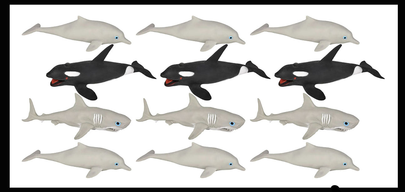 Adhd Orca Sand Filled Orca, Dolphin, Shark - Moldable Sensory, Stress, Squeeze F ...