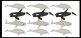 Sand Filled Orca, Dolphin, Shark - Moldable Sensory, Stress, Squeeze Fidget Toy ADHD Special Needs Soothing Ocean