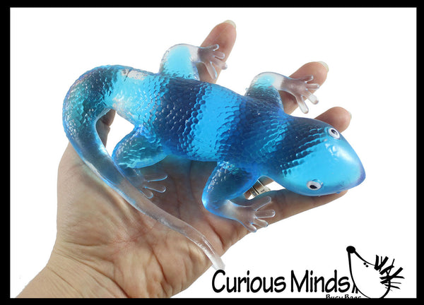 NEW - Jumbo Gooey Lizard Fidget Stress Toy - Large Gel Filled Sensory ...