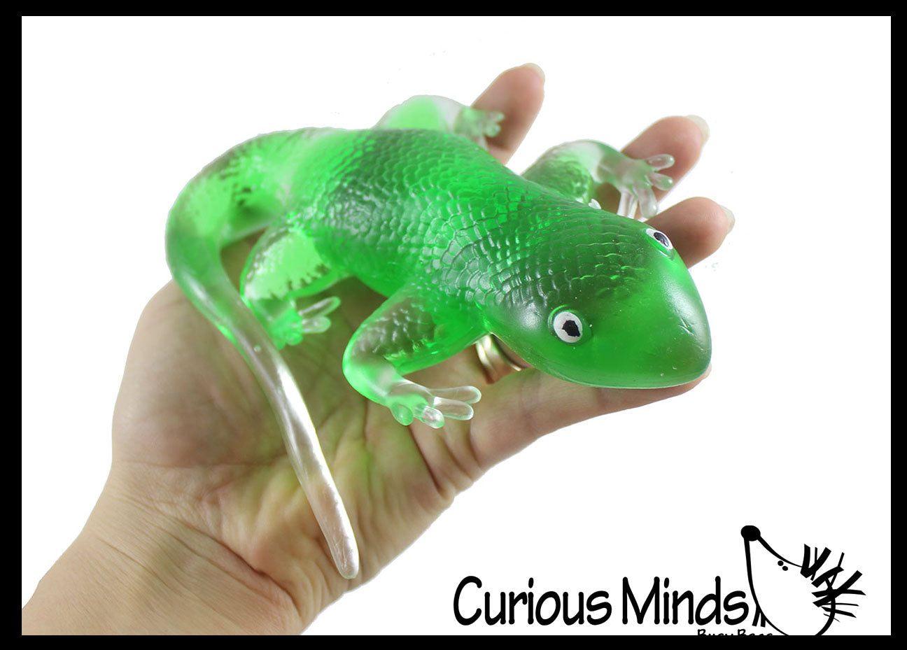 Lizard Fidget NEW - Jumbo Gooey Lizard Fidget Stress Toy - Large Gel Filled Sensory ...