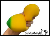 NEW - Large 9" Doh Banana ORB Easy Squeezy Fruit Soft Slow Rise Fluff- Filled Squeeze Squishy Decompression Stress Balls - Sensory, Stress, Fidget Toy OT Huge