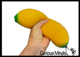 NEW - Large 9" Doh Banana ORB Easy Squeezy Fruit Soft Slow Rise Fluff- Filled Squeeze Squishy Decompression Stress Balls - Sensory, Stress, Fidget Toy OT Huge