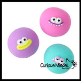 NEW - Orb Funny Face Ball - Squishy Squeeze Stress Ball Soft Doh Filling - Like Shaving Cream - Sensory, Fidget Toy