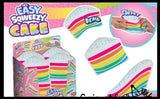 NEW - Jumbo Doh Rainbow Cake Slice ORB Easy Squeezy Soft Slow Rise Fluff- Filled Squeeze Squishy Decompression Stress Balls - Sensory, Stress, Fidget Toy OT Huge