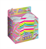NEW - Jumbo Doh Rainbow Cake Slice ORB Easy Squeezy Soft Slow Rise Fluff- Filled Squeeze Squishy Decompression Stress Balls - Sensory, Stress, Fidget Toy OT Huge