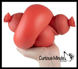 NEW - Jumbo Doh Sausage ORB Easy Squeezy Soft Slow Rise Fluff- Filled Squeeze Squishy Decompression Stress Balls - Sensory, Stress, Fidget Toy OT Huge