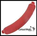 NEW - Jumbo Doh Sausage ORB Easy Squeezy Soft Slow Rise Fluff- Filled Squeeze Squishy Decompression Stress Balls - Sensory, Stress, Fidget Toy OT Huge