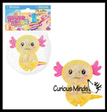 Orb Sugar Swaps Axolotl Big Ball - Thick Glue/Gel Stretch Ball - Ultra Squishy and Moldable Slow Rise Relaxing Sensory Fidget Stress Toy