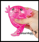 Orb Sugar Swaps Axolotl Big Ball - Thick Glue/Gel Stretch Ball - Ultra Squishy and Moldable Slow Rise Relaxing Sensory Fidget Stress Toy