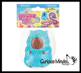 Orb Sugar Swaps Capybara Big Ball - Thick Glue/Gel Stretch Ball - Ultra Squishy and Moldable Slow Rise Relaxing Sensory Fidget Stress Toy