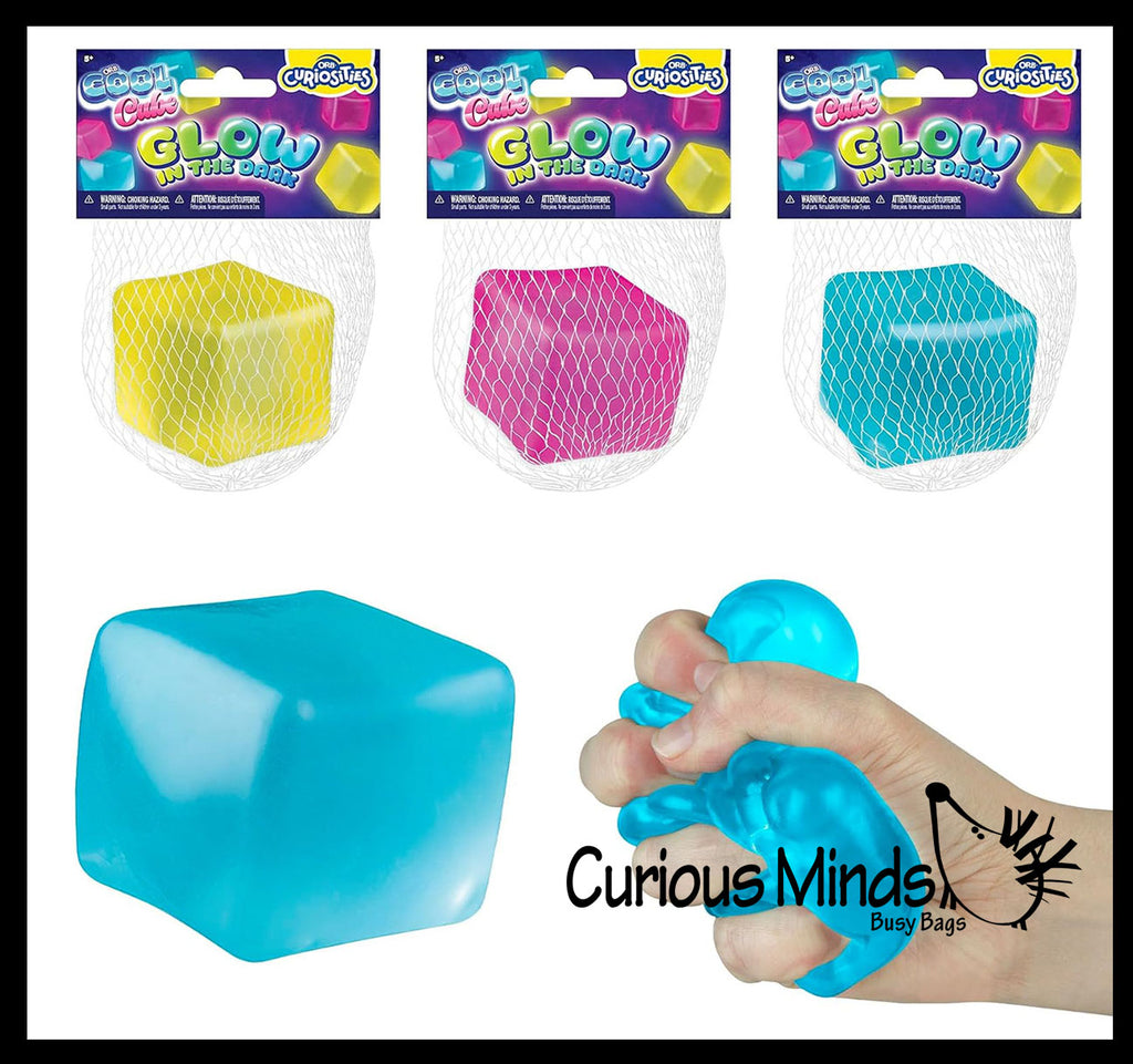 Orb Sugar Glow Sugar Cube Ball - Thick Glue/Gel Stretch Ball - Ultra Squishy and Moldable Slow Rise Relaxing Sensory Fidget Stress Toy