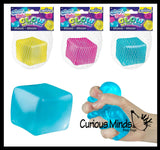 Orb Sugar Glow Sugar Cube Ball - Thick Glue/Gel Stretch Ball - Ultra Squishy and Moldable Slow Rise Relaxing Sensory Fidget Stress Toy