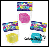 Orb Sugar Glow Sugar Cube Ball - Thick Glue/Gel Stretch Ball - Ultra Squishy and Moldable Slow Rise Relaxing Sensory Fidget Stress Toy