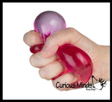 Orb Sugar Sugar Textured Ice Cube Ball - Thick Glue/Gel Stretch Ball - Ultra Squishy and Moldable Slow Rise Relaxing Sensory Fidget Stress Toy