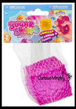 Orb Sugar Sugar Textured Ice Cube Ball - Thick Glue/Gel Stretch Ball - Ultra Squishy and Moldable Slow Rise Relaxing Sensory Fidget Stress Toy