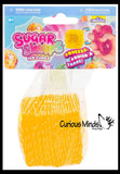 Orb Sugar Sugar Textured Ice Cube Ball - Thick Glue/Gel Stretch Ball - Ultra Squishy and Moldable Slow Rise Relaxing Sensory Fidget Stress Toy
