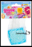 Orb Sugar Sugar Textured Ice Cube Ball - Thick Glue/Gel Stretch Ball - Ultra Squishy and Moldable Slow Rise Relaxing Sensory Fidget Stress Toy