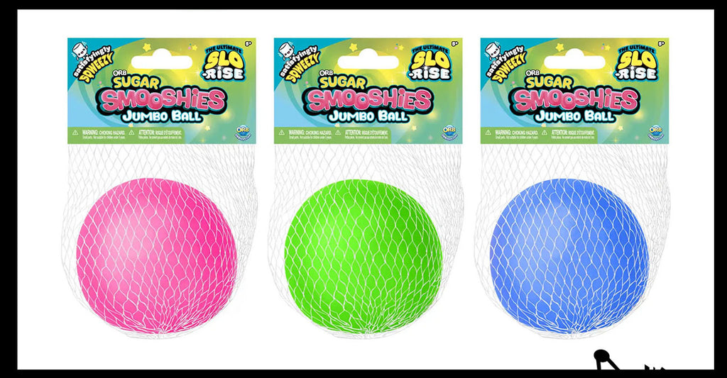 Orb Sugar Smooshies Ball - Thick Glue/Gel Stretch Ball - Ultra Squishy and Moldable Slow Rise Relaxing Sensory Fidget Stress Toy