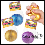 Orb Metallic Sugar Smooshies Ball - Thick Glue/Gel Stretch Ball - Ultra Squishy and Moldable Slow Rise Relaxing Sensory Fidget Stress Toy