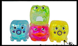 Orb Sugar Swaps Mini Animal Palls 4 Cube Ball Pack - Thick Glue/Gel Stretch Ball - Ultra Squishy and Moldable Slow Rise Relaxing Sensory Fidget Stress Toy