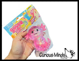 Orb Sugar Swaps Axolotl Big Ball - Thick Glue/Gel Stretch Ball - Ultra Squishy and Moldable Slow Rise Relaxing Sensory Fidget Stress Toy