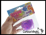 Orb Sugar Swaps Marbled Swirl Sugar Cube Ball - Thick Glue/Gel Stretch Ball - Ultra Squishy and Moldable Slow Rise Relaxing Sensory Fidget Stress Toy