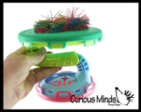Paddle Ball Trick Game - 2 in 1 Skill Toy - Bouncy Rubber String Ball Off Paddles - Fun Indoor Outdoor Toy