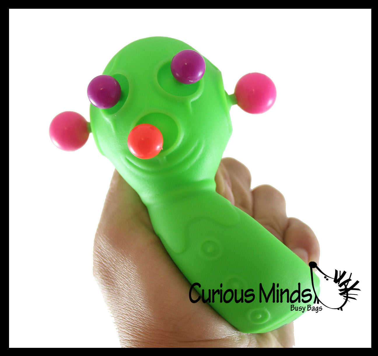 Panic Pete - Bright Color Pop Out Eyes and Ears - Squeeze Fun Office School Fidget - Anxiety ADHD
