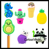 Cute Pencil Toppers - Fun School Supplies - Prizes, Rewards