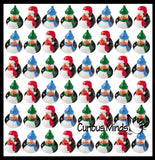 Winter Penguin Rubber Duckies - Cute Winter Snow Man Duck Party Favors