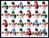 Winter Penguin and Snowman Rubber Duckies - 24 Cute Winter Snow Man Duck Party Favors