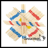 NEW - Pick Up Sticks Game - Wooden Classic Retro Game - Board Game Fun