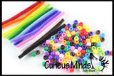 LAST CHANCE - LIMITED STOCK - SALE - Busy Bag (learning activity) Pipe cleaner beading
