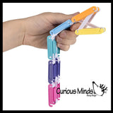 Jacob's Ladder Plastic Click Clack Fidget Toy - Classic Flip Folding Fidget