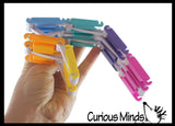 Jacob's Ladder Plastic Click Clack Fidget Toy - Classic Flip Folding Fidget