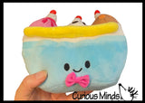 Banana Split Ice Cream Sundae Plush Animal Stuffy Stuffie Soothie Cute Adorable Soft and Cuddly