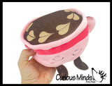 Coffee Cup Plush Toy - Cute Latte Mug Stuffed Animals - Adorable Cafe Decor Theme Gift Coffee Art