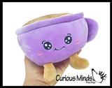 Coffee Cup Plush Toy - Cute Latte Mug Stuffed Animals - Adorable Cafe Decor Theme Gift Coffee Art