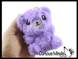 Bear Plush Stuffed Animals with Clip - Adorable Fuzzy Animal Toy - Plush - Soft Squishy Animal Plushie Stuffie - Backpack Clip
