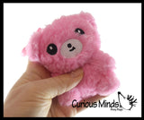 Bear Plush Stuffed Animals with Clip - Adorable Fuzzy Animal Toy - Plush - Soft Squishy Animal Plushie Stuffie - Backpack Clip