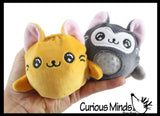 NEW - Plush Cat Animal Water Bead Filled Squeeze Stress Balls - Sensory, Stress, Fidget Toy Bubble Blow Kitty