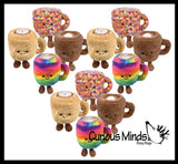 Coffee Cup Plush Toy - Cute Latte Mug Stuffed Animals - Adorable Cafe Decor Theme Gift Coffee Art