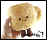 Coffee Cup Plush Toy - Cute Latte Mug Stuffed Animals - Adorable Cafe Decor Theme Gift Coffee Art