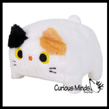 Cute Cat 6" Cube Cat Chunky Plush Stuffed Animals - Adorable Soft and Cuddly Mini Animal Plushie Plushy