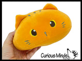 Cute Dumpling Cat Chunky Plush Stuffed Animals - Adorable Soft and Cuddly Mini Animal Plushie Plushy