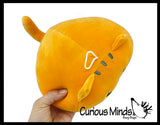 Cute Dumpling Cat Chunky Plush Stuffed Animals - Adorable Soft and Cuddly Mini Animal Plushie Plushy