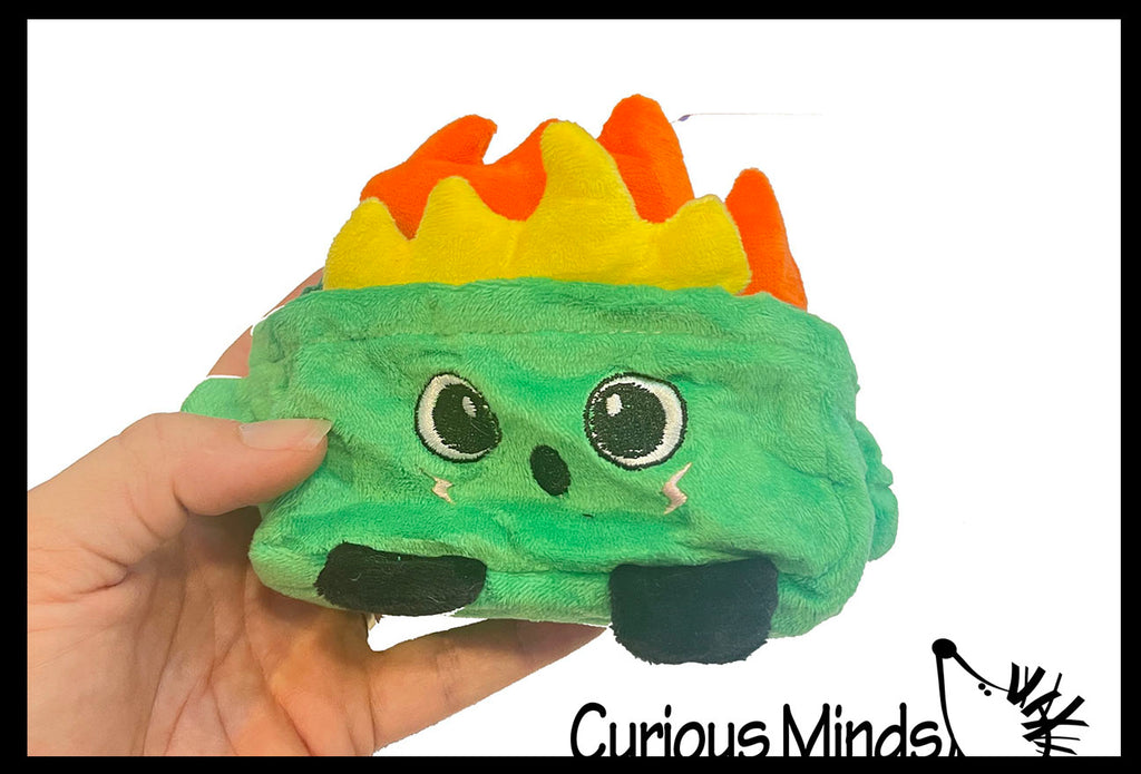 NEW - Dumpster Fire Plush Stuffed Animal - Funny Emotional Support You Got This Office Toy